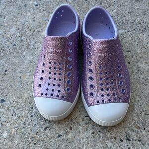 Native Shoes Jefferson Kids Glitter Purple